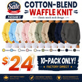 Women's Waffle Knit Crewneck Sweatshirt