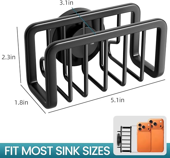 Sink sponge holder suction cup