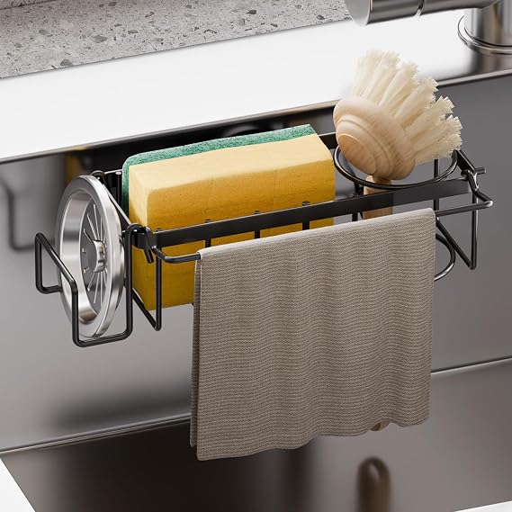 Sink sponge holder suction cup