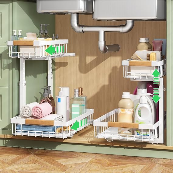 Under Sink Organizer, 2 Tier Under the Sink Storage