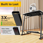 Upgraded Folding TV Tray Table, Sturdy Couch & Dinner Laptop Table