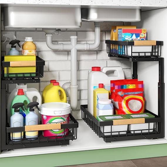 Under Sink Organizer, 2 Tier Under the Sink Storage