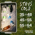 Portable foldable cooler