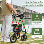 Foldable Rollator Walker with Seat | Lightweight for Seniors- 🔥🔥LIMITED-TIME 50% OFF🔥🔥